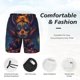 thumbnail image 3 of Fotbe Dreamy Jester Under Stars Traje de Baño para Hombre – Shorts de Natación de Secado Rápido con Forro y Bolsillos-Large, 3 of 6