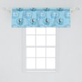 thumbnail image 2 of Ambesonne Winter Valance Pack of 2, Penguins and Snow Glaciers, 54"X18", Sky Blue Dark Grey, 2 of 4