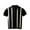 Black, variant on Men's Lightweight Striped Knitted T-Shirt Fashionable Comfortable Short Sleeve Top for Casual Wear