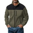 thumbnail image 2 of pstuiky camisa de manga larga para hombre, Camisa de manga larga con cuello alto, botones y bolsillos laterales para hombre tops de invierno para hombre s, 2 of 8