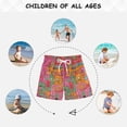 thumbnail image 6 of FORMRS Boys Swim Trunks Quick Dry Mesh Liner Boardshorts Sizes XS-XL, Art City, 6 of 7