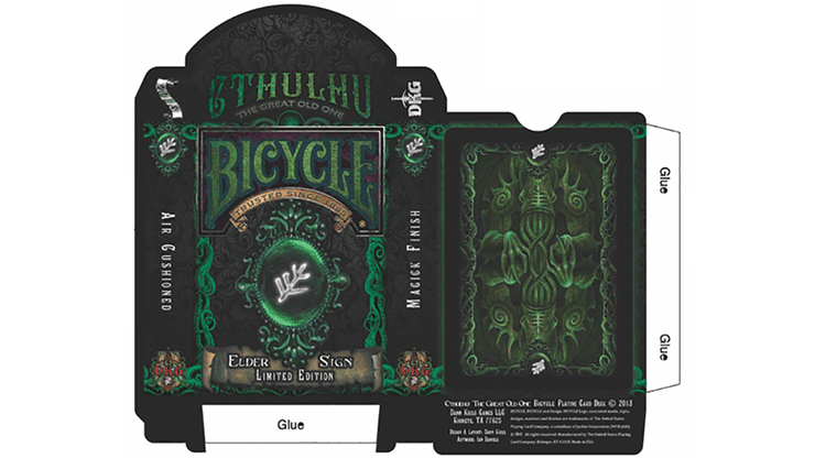 Elder Sign Bicycle Playing Cards Poker Size Deck USPCC Limited Edition Custom 