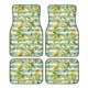 thumbnail image 1 of Fotbe Lemon Juego de 4 Tapetes para Auto con Estampado – Alfombrillas de Goma Reforzada, Diseño Antideslizante, Protección para Todo el Año – Vehículos, Autos, Camionetas y SUVs, 1 of 7