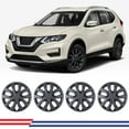 thumbnail image 3 of Wheel Rims Covers 17 inch 4 Pieces ,for 2014-20 NISSAN ROGUE Compatible with Steel Wheels and Snap on Installation Hubcaps ABS+PC Material (Black Matte), 3 of 9