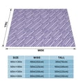 thumbnail image 6 of Purple Stripes Throw Blanket, Soft Blanket Keeps Warm All Seasons, Lightweight Warm Blanket For Sofa Bed Sofa - 50"x40", 6 of 8