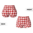 thumbnail image 5 of Vsdgher Canada print Workout Shorts for Women Seamless Soft Smooth Gym Yoga Scrunch Active Exercise Fitness Shorts, 5 of 8