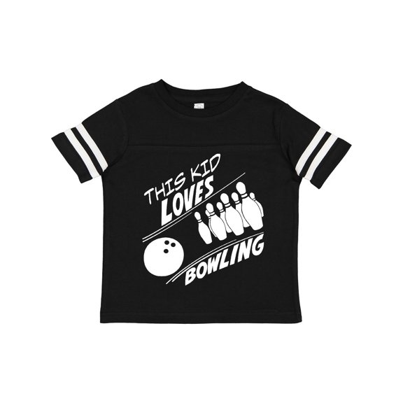 Inktastic This Kid Loves Bowling Boys or Girls Toddler T-Shirt