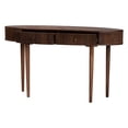 thumbnail image 2 of Baxton Studio Linore Fluted Wood Console Table 2-Drawer Oval Accent Table, 2 of 10
