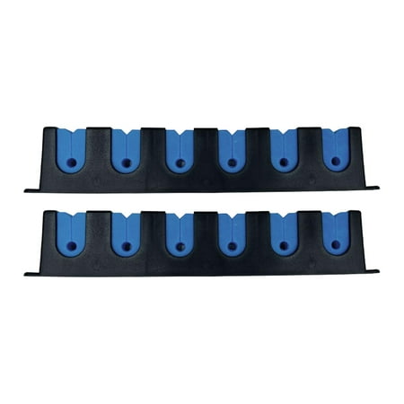 Colaxi Horizontal Fishing Rod Holders Wall Mounted Fishing Rod Rack Organizer Fishing Pole Display Stand Rod Storage Racks for Club Blue