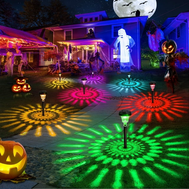Luces solares para caminos ROOR RGB que cambian de color IP67, impermeables