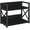 Black Small, variant on Countertop Shelf Organizer,Coffee Bar Accessories,Spice Rack,Coffee Counter Shelf,2 Tier Coffee Organizer Station for Mugs,Cups,Cream,Syrup(Rustic Brown, Small)