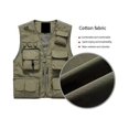 thumbnail image 2 of Men's Multifunctional Fishing Vest Mesh Loose Jacket Outdoor Multi Pocket Photography Fisherman Vest Khaki XL, 2 of 5
