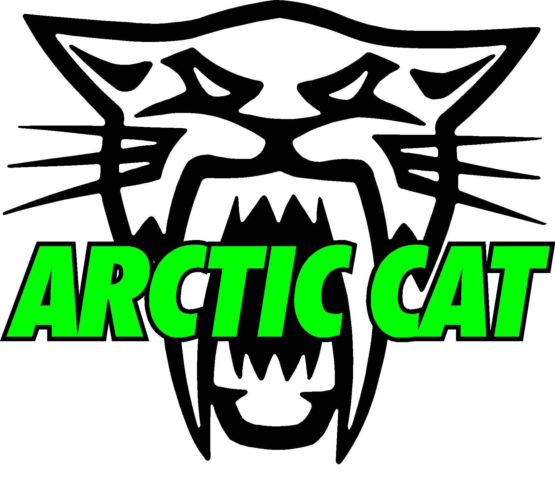 2 ARCTIC CAT Racing 40" Vinyl Decal Graphics for Truck Snowmobile Sled Trailer 