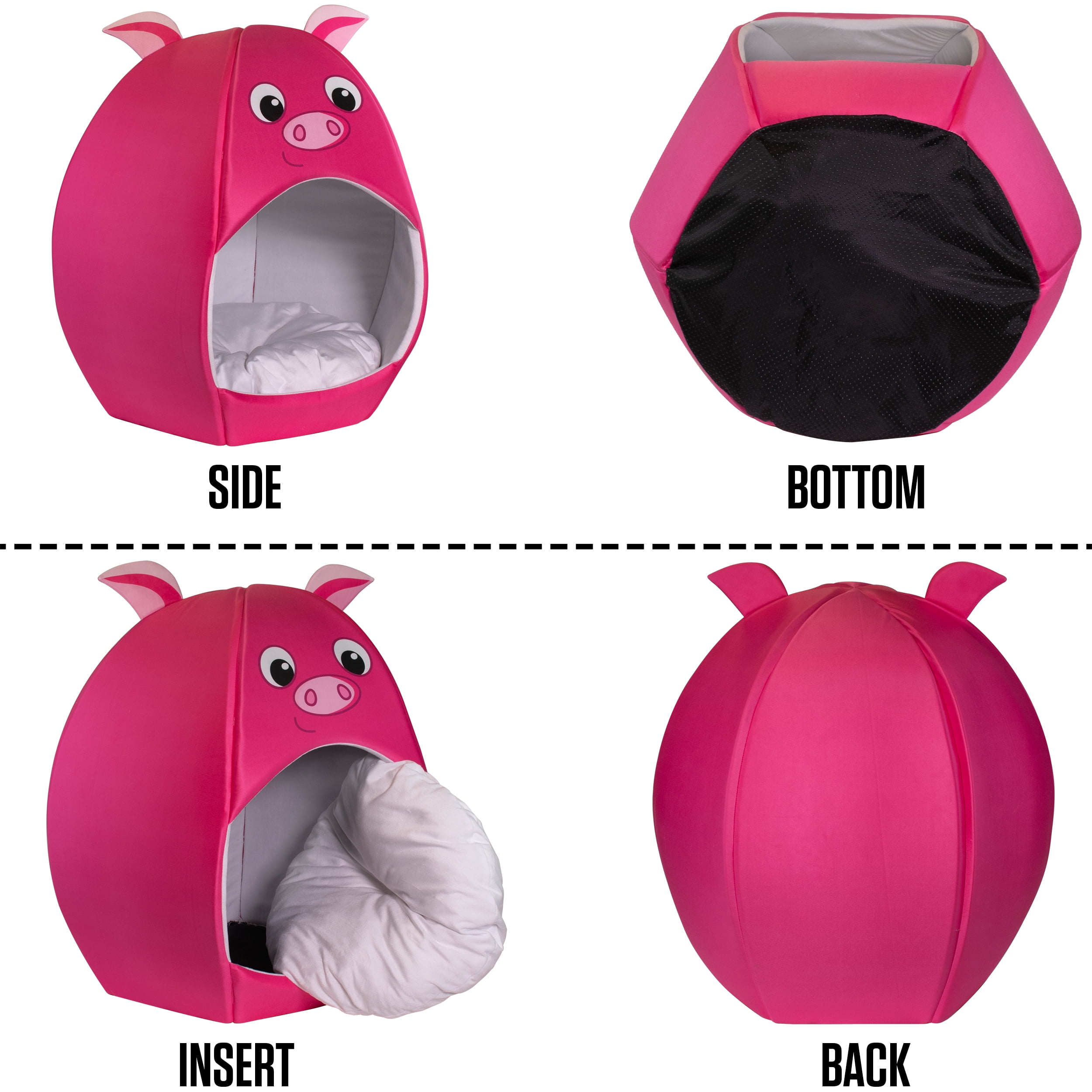 Maccabi Art Pig- Igloo Pet Bed for Dogs, Cats - Medium