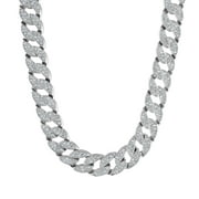 KISPER Iced Out Miami Cuban Link Chain for Men 16mm, 18 Inches
