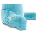 thumbnail image 2 of Husband Pillow - Carolina Blue Bed Rest Pillow with Arms, Detachable Neck Roll, Removable Cover, 2 of 11