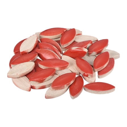 200g Ceramic Mosaic Tiles for Crafts Bulk, Flower Red Ceramic Tiles for Mosaic Kits
