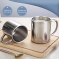 thumbnail image 3 of Taza de Café de Acero Inoxidable FLhrweasw 300ml Para Exteriores Regalo Para el Hogar, 3 of 7