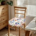 thumbnail image 3 of HELLHERO Lily Print Dining Chair Seat Covers, Anti Scratch Kitchen Chair Covers, Skin Friendly Dustproof Dining Chairs Seat Protector, 3 of 7