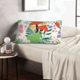 thumbnail image 6 of Lsque Mushroom and Frogs Pattern Pillow Case – Soft & Cozy Throw Pillow Cover, Hypoallergenic Cushion Case for Sleeping Women with Envelope Closure-16"x24", 6 of 6