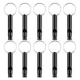 thumbnail image 2 of BESTSKY 100 Pack Aluminum Whistle, Sports Whistle, Emergency Survival Whistles with Key Chain, Black Emergency Whistle Survival Loud, 2 of 7