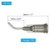 thumbnail image 2 of Uxcell Blunt Tip Dispensing Needles with Bent Blunt Needle, 100 Pcs 0.5 Inch 16G Industrial Liquid Dispenser Needle, 2 of 5
