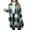 Green women plaid blazer coat a1, variant on Women Winter Plaid Collared Long Sleeve Button Down Open Front Blazer Coat Loose Casual Outwear Fall Fashion Tops Trendy Work Office Jacket, Purple 2XL