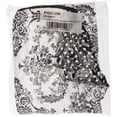 thumbnail image 2 of Bacati - Classic Damask White/Black Quilted Top 100% Cotton Percale with Polyester Batting With Pin Dots Gusset Diaper Changing Pad Cover, Pin Dots, 2 of 6