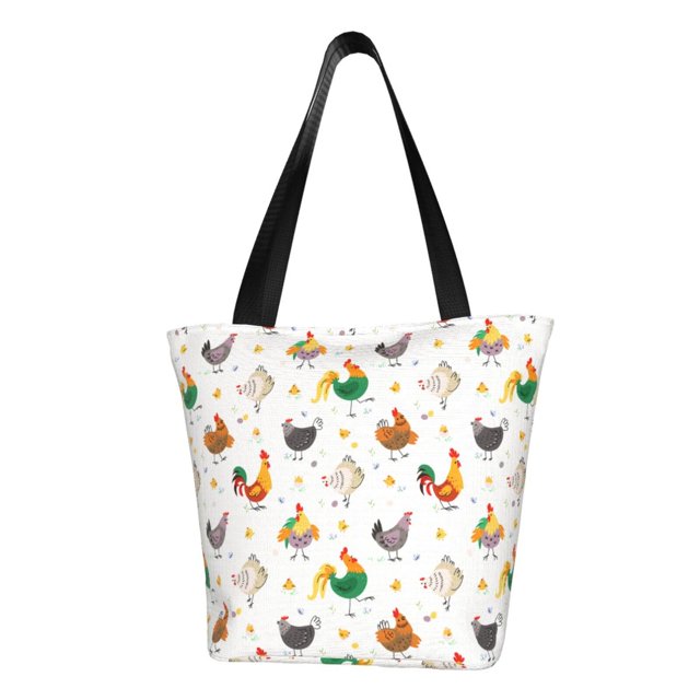 Disketp Funny Chicken for Women’s Casual Shoulder Tote Bag Cross-body Handbags for Shopping, Travel and Daily Use