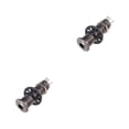 thumbnail image 3 of ZheElen Professional Stereo Output Threaded Output Lightweight 1/4 Inch Input Tube Style Anti-noisy Exquisite Socket Plug Black 2Set, 3 of 6