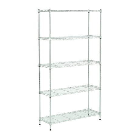 

5 tier chrome shelving 11.8x33.5x59in