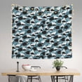 thumbnail image 2 of Pofeuu Angry Shark Print Wall Tapestry Decoration Wall Hanging Tapestry 60 x 51 Inch, 2 of 6