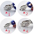 thumbnail image 4 of 2pcs Staple Removers Staple Pull Office Staple Removal Tool Hand-held Comfort and Energy Saving, no Damage to Paper(Pink and Blue), 4 of 4