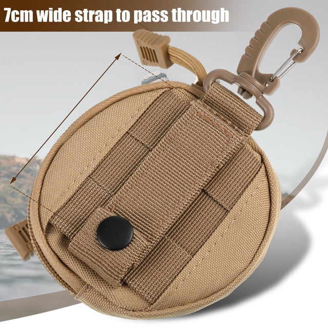 Advancent Bolsa táctica para colgar, soporte duradero y portátil para fundas de llaves, cartera táctica, bolsa de bolsillo para caza Ropa Deportiva, Zapatos Caqui
