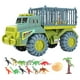 thumbnail image 2 of Camión de transporte de dinosaurios grande para niños, juguetes de transporte, camión transportador, vehículo de juguete, dinosaurio 12 piezas verdes, 2 of 8