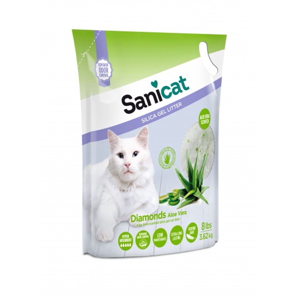 Sanicat Diamonds Aloe Vera Cat Litter, 8lb