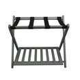 thumbnail image 2 of Casual Home Hotel Style Solid Pine Wood Folding Luggage Rack with Shelf, 2 of 9