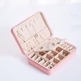 thumbnail image 1 of Portable Jewelry Box Case Boxes Mini Jewelry for Girls Women , Rosa Shamjiam Caja de almacenamiento de joyas, 1 of 8