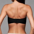 thumbnail image 2 of VISALY Strapless Push Up Bras for Women Push Up Bandeau Non-Slip Wireless No Underwire Seamless Padded Jelly Bra No Underwire Supportive Tube Top Seamless Braslettes Full Coverage Bras Black L, 2 of 9