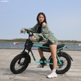 thumbnail image 5 of AKEZ 48V 750W Retro Electric Bike – 20" Fat Tire E-Bike with 13Ah Battery, Vintage Style, US Stock, Fast Shipping, 5 of 9