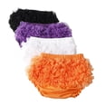 thumbnail image 5 of LYMAYTER Baby Girls Cute Ruffle Diaper Cover for 0-24M Infant Solid Color Mesh Tutu Shorts Comfortable Bottoms, 5 of 7