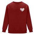 thumbnail image 3 of NuoCaiYun Sweatshirts Men's Crew Neck Fashion Valentine's Day Print Long Sleeve Casual Loose Comfort Pullover Tops, 3 of 6