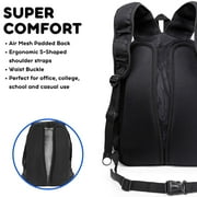 J WORLD Mesh Backpack, Black
