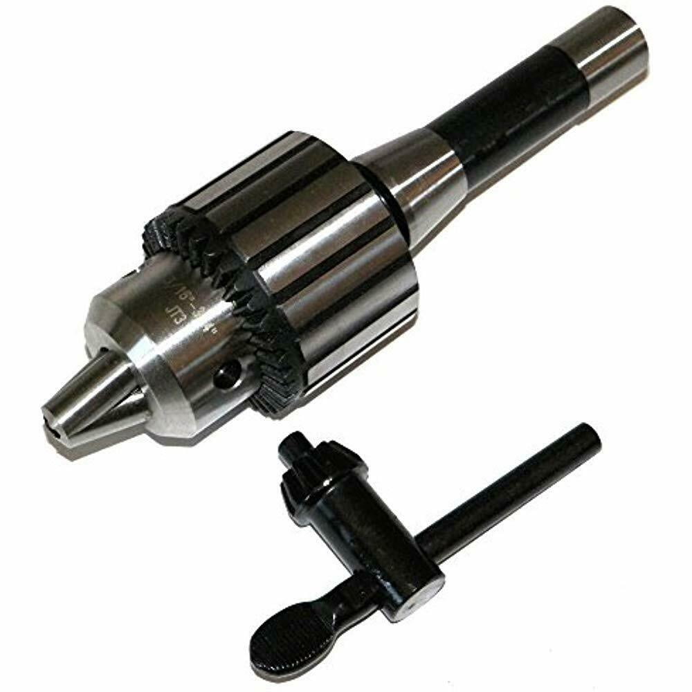 3/16" 3/4" Heavy Duty Drill Chuck With Key And R8 Arbor Hand Tools