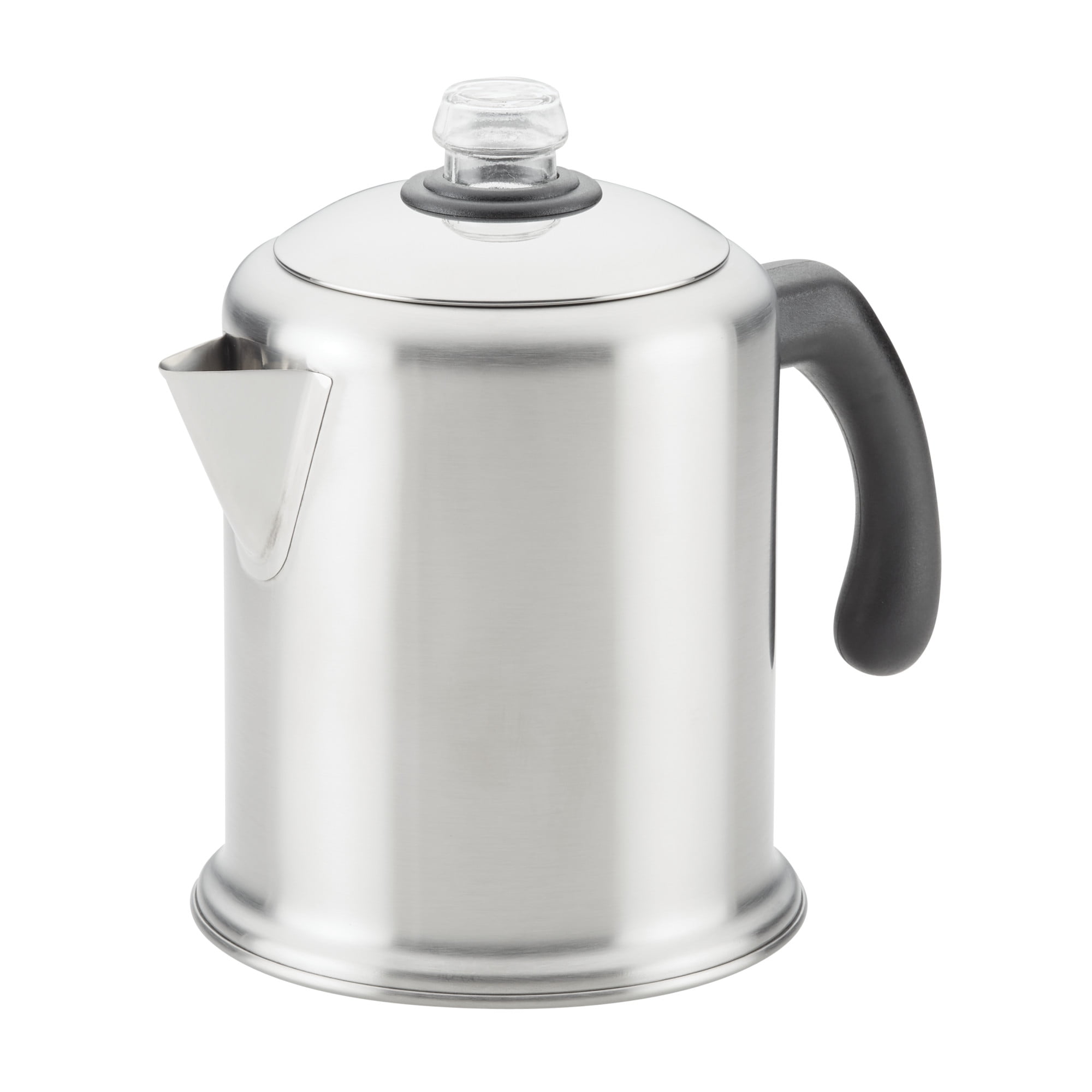 Farberware 8Cup Stainless Steel Coffee Percolator, Brushed Stainless