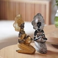 thumbnail image 2 of Resin Decor Figurines Retro African Women Holding ,Brown, 2 of 3