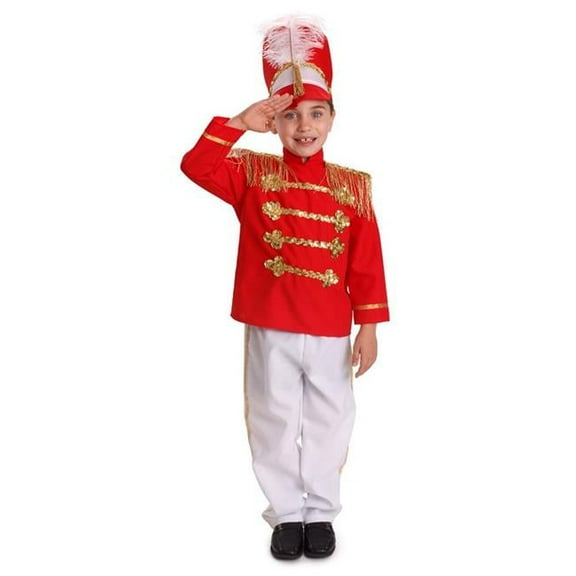 Boys Fancy Drum Major Costume - Red & White, Toddler 2
