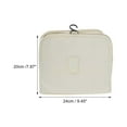thumbnail image 2 of Unique Bargains 1 Pc Foldable Hanging Twill Makeup Bag Beige Oxford Cloth, 2 of 6