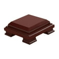thumbnail image 1 of tamizeot Traditional Craft Wood Vase Riser Square Display Base For Elegant Plant Stand Wooden Display Base Square Solid Aquarium Dark Red 15x15x5.5cm, 1 of 6