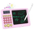 thumbnail image 1 of YOPTOP Math Games for Kids Age 5 6 7 8, LCD Writing Tablet Educational Math Learning Games for Kids, Birthday Gifts for Boys Girls,Pink, 1 of 5